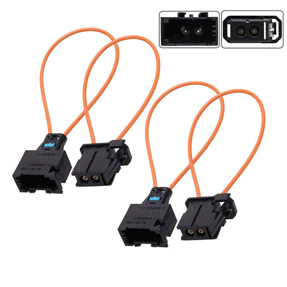 4Pairs MOST fiber optic loop bypass Male & Female kit adapter For MERCEDES BMW