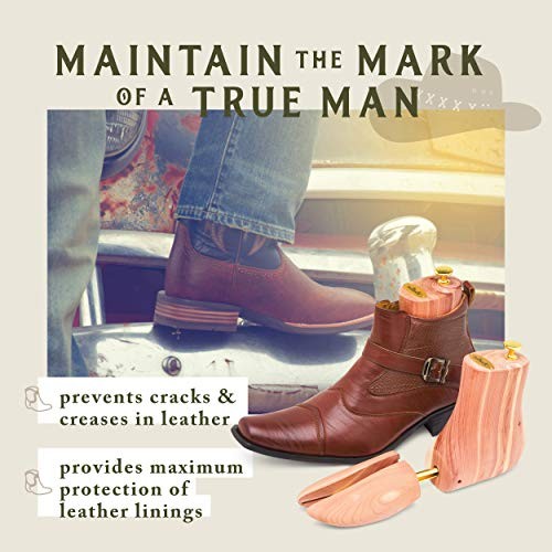 Boss Cedar Boot Tree For Men | Aromatic Red Cedar | Great Medium / 7 - 8.5 US