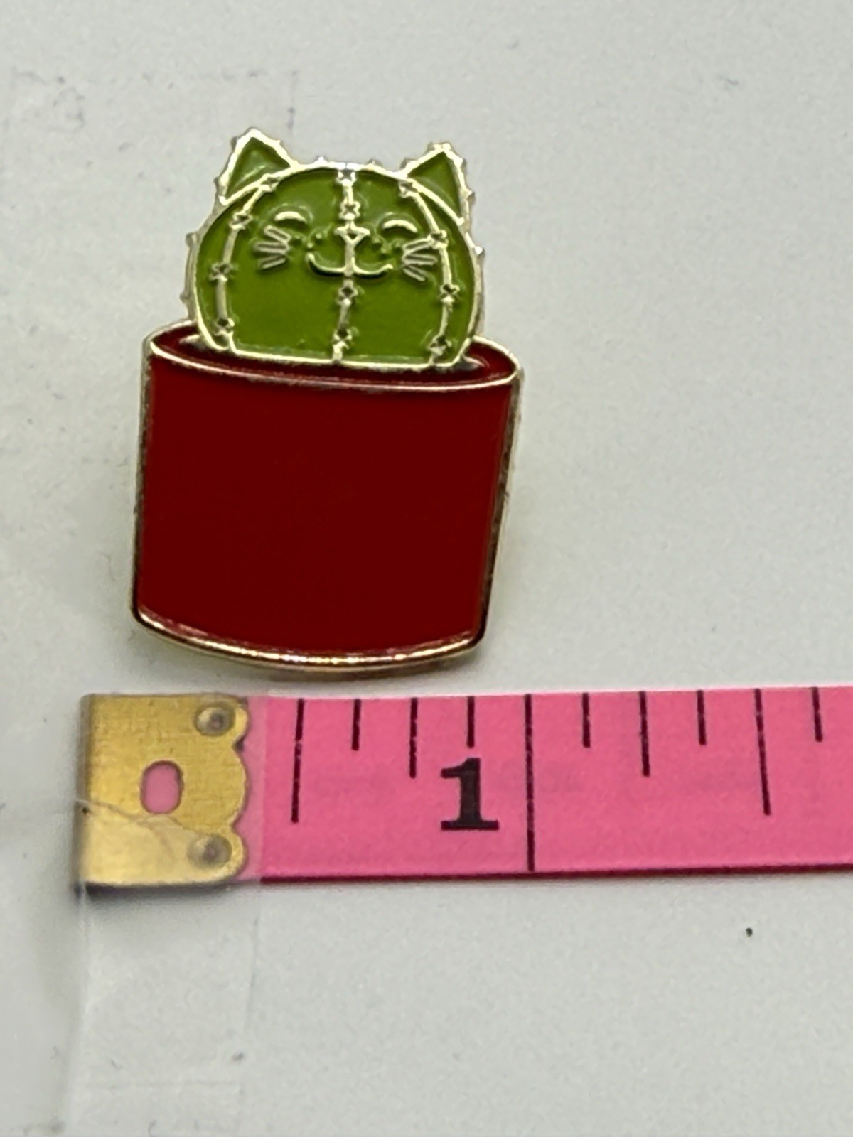 Cactus Cat Hard Enamel Lapel Pin