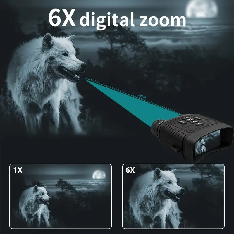 Night Vision Googles Infrared Digital Binoculars Total Darkness Surveillance