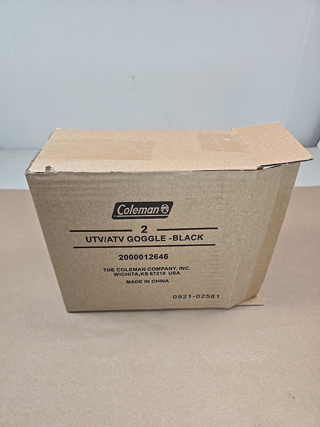 2 Pack Coleman MadDog Black Outdoor ATV UTV Riding Goggles With Adjustable Strap