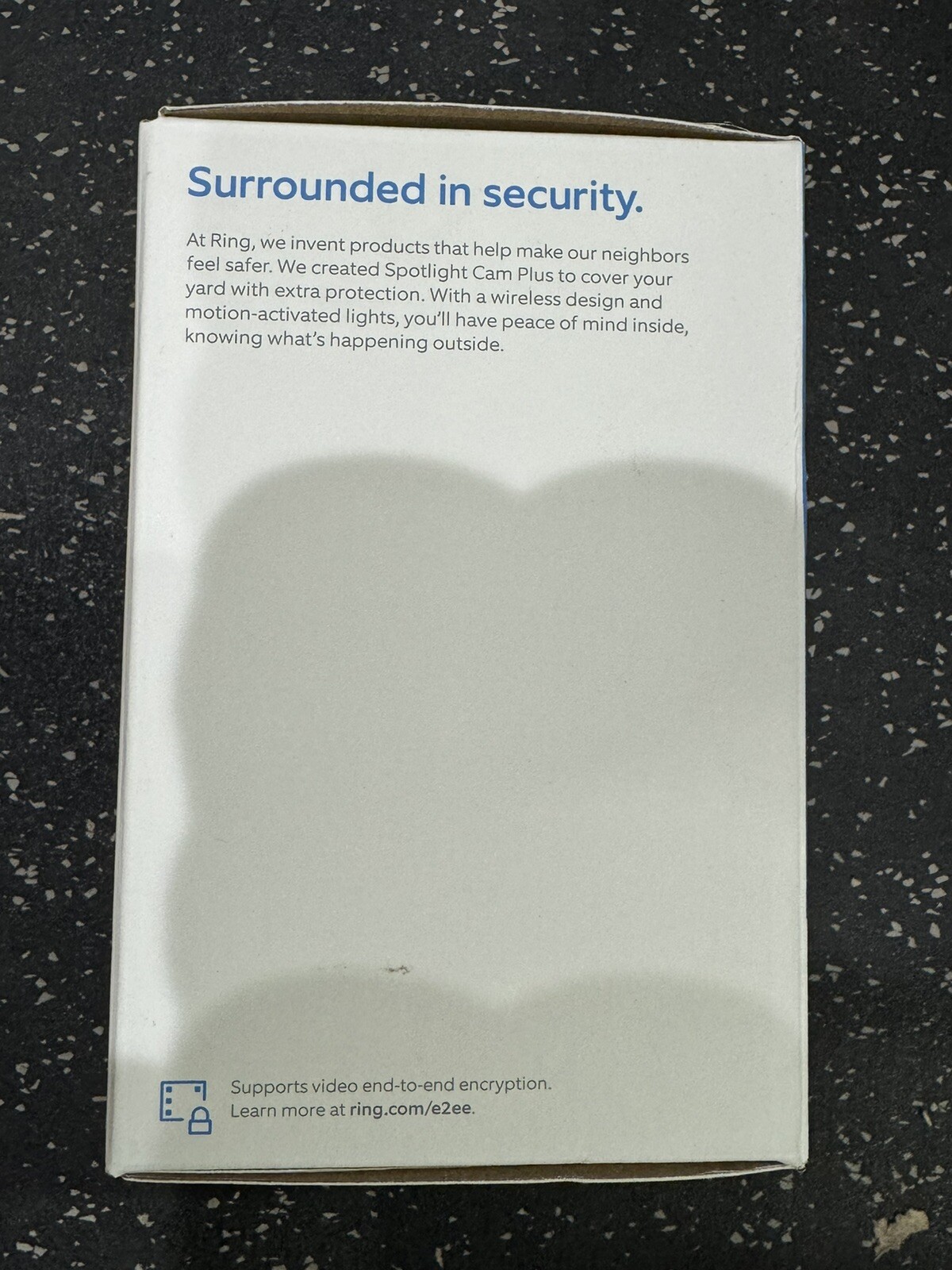 Ring Spotlight Cam Plus Battery Powered Outdoor Camera Lights and Siren White