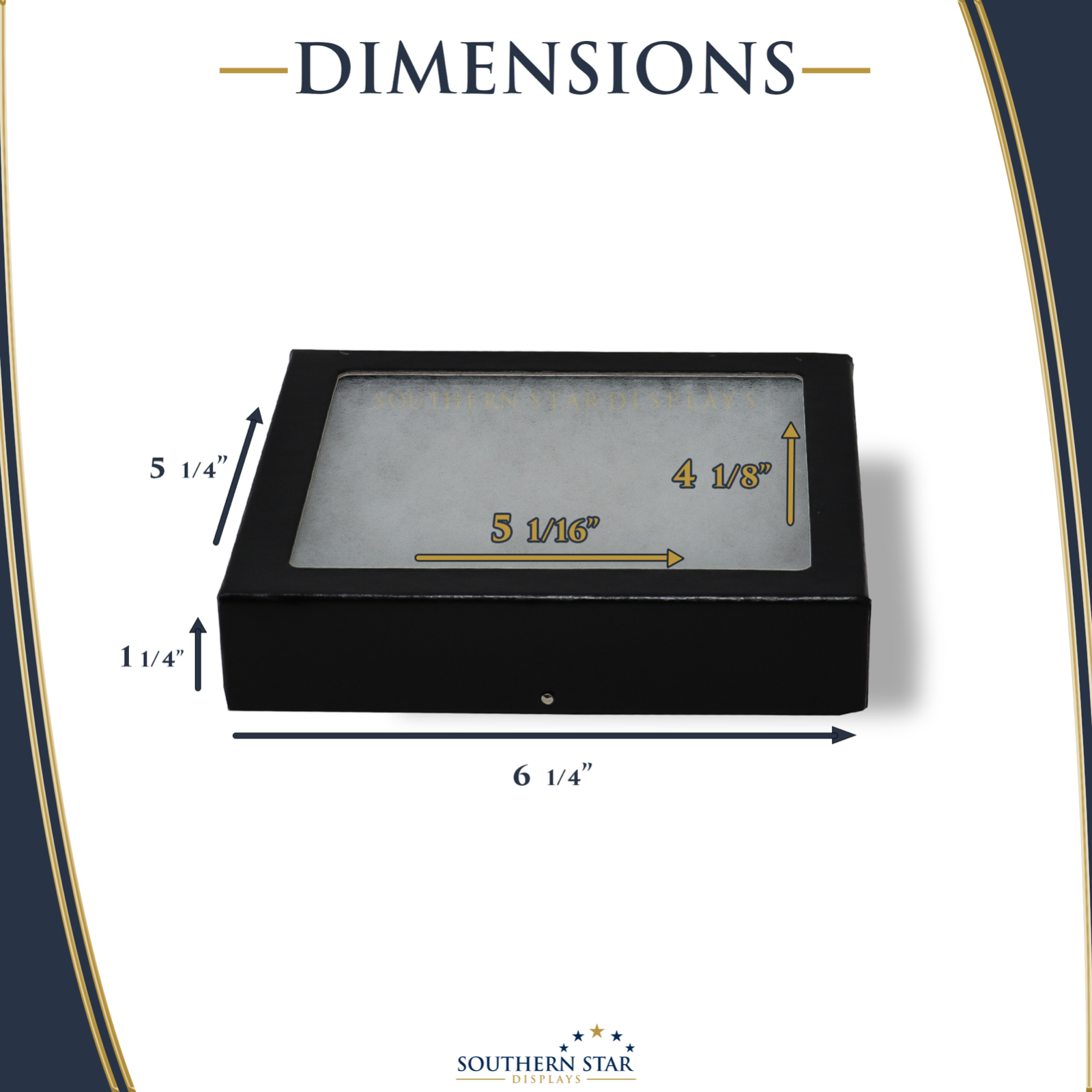 5 x 6 x 1 1/4 Riker Display Case Box for Collectibles Arrowheads Jewelry &More