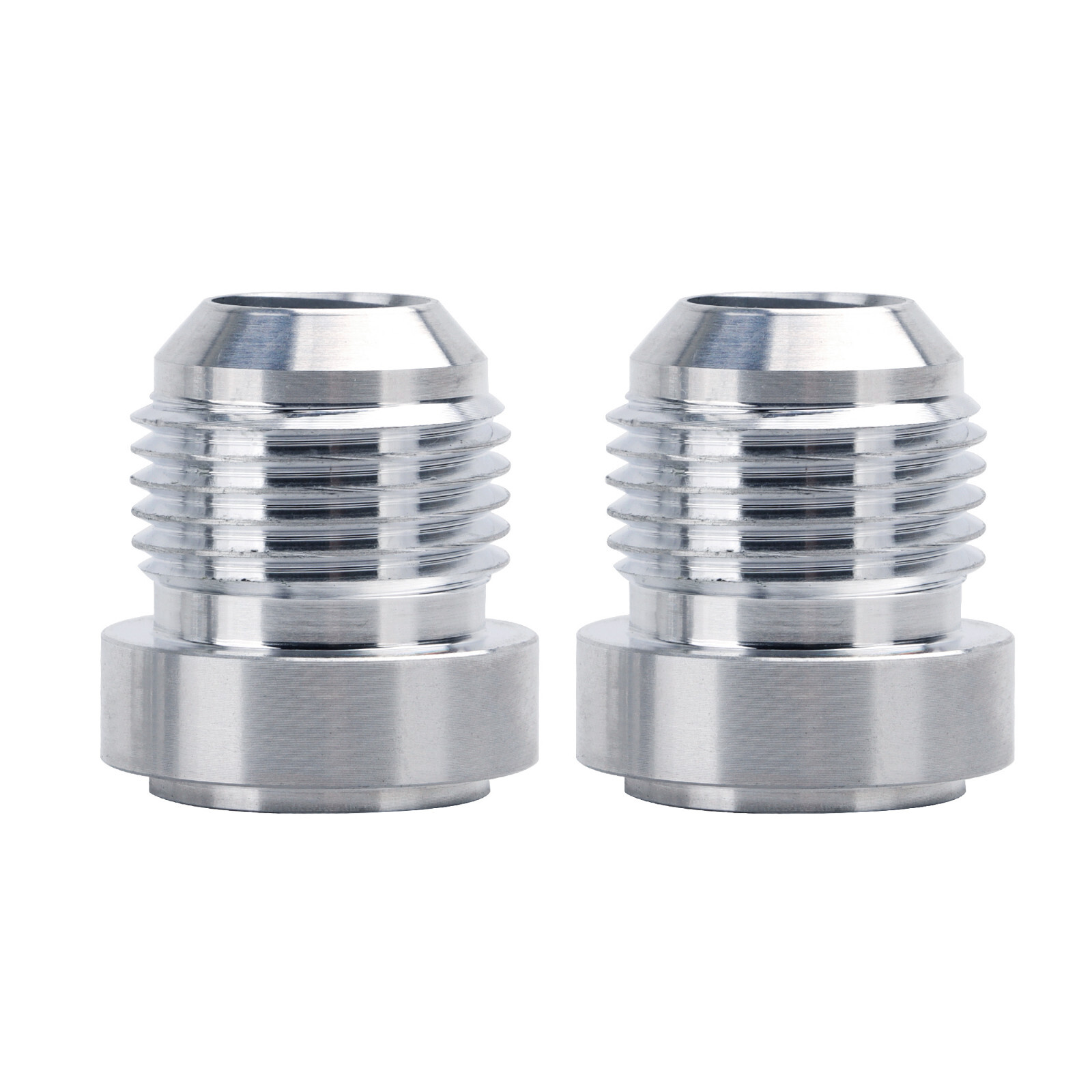 LokoCar Male 10AN Weld On Bung Fittings Adapter Kit  AN10 Sealing Aluminum 2Pcs