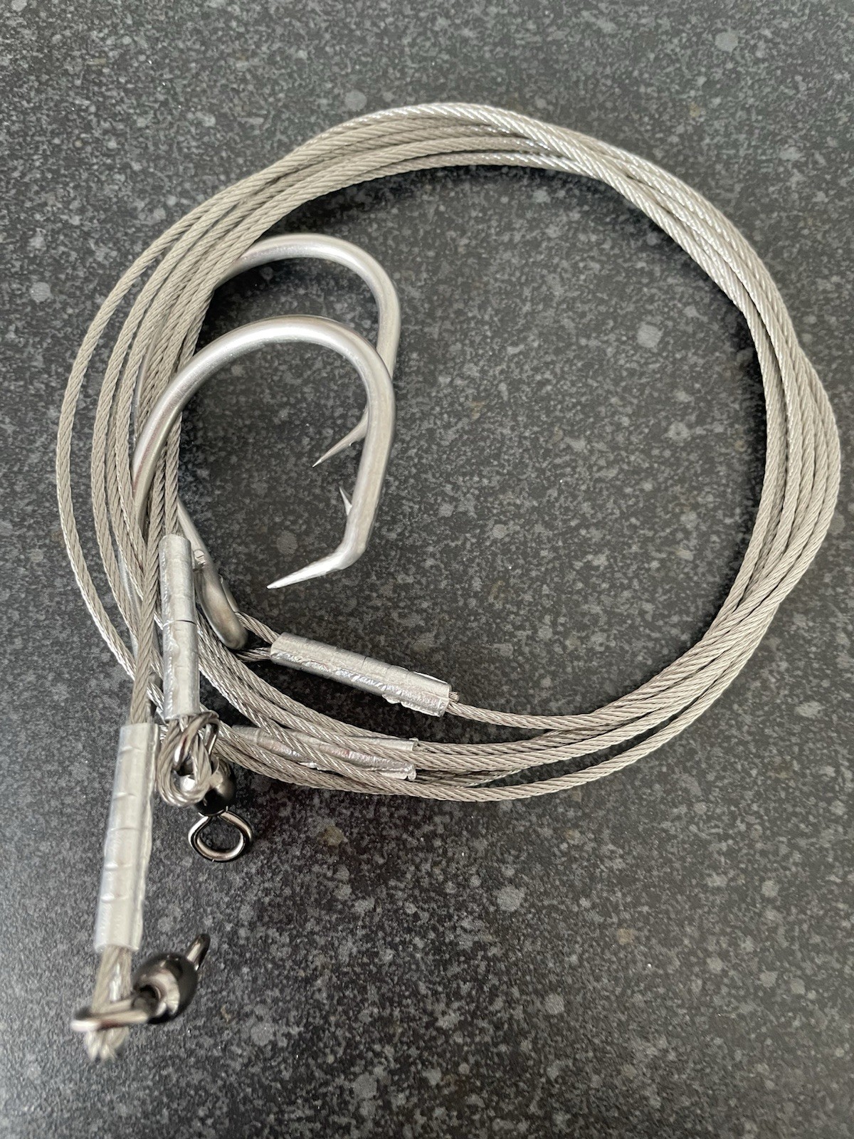 SHARK &TUNA BITE RIG TRACE, HEAVY WRECKING 1 METER TRACE 300lb /18/0 HOOK