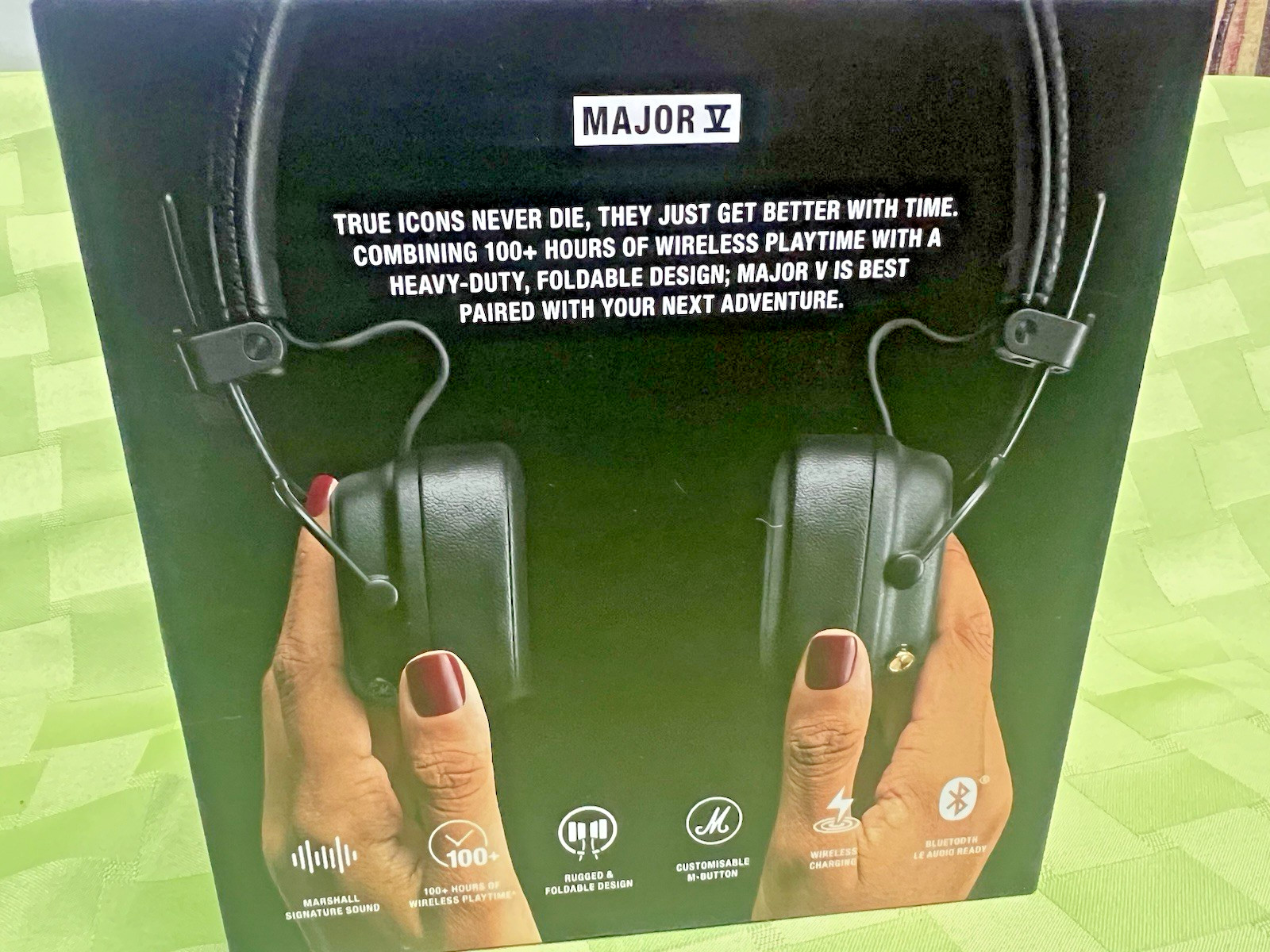 NEW SEALED Marshall Major V On-Ear Wireless Bluetooth Headphones BLACK FREE SHIP