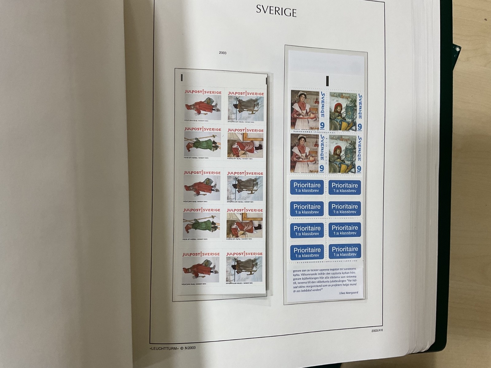 Sweden stamps. 2002 - 2008. MNH. Kabe album. G/206*