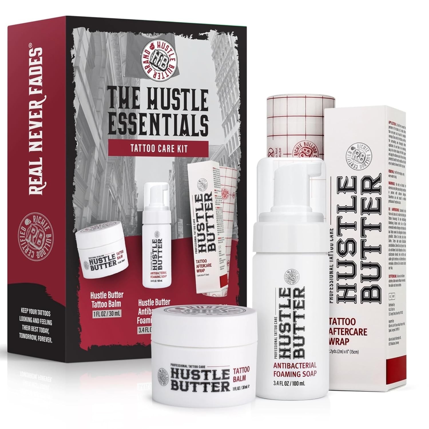 The Hustle Essentials - Tattoo Care Kit - Butter Balm, Antibac Soap, & Wrap