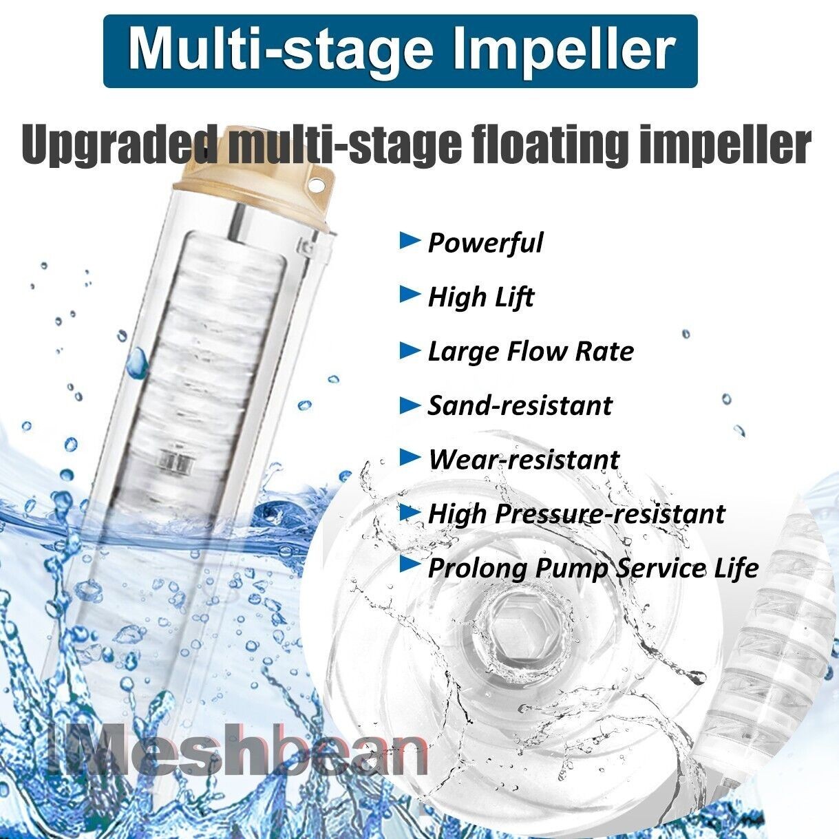 2" OD Solar Pump Submersible Pump Bore DC24V 250W Deep Well Pump+MPPT Controller