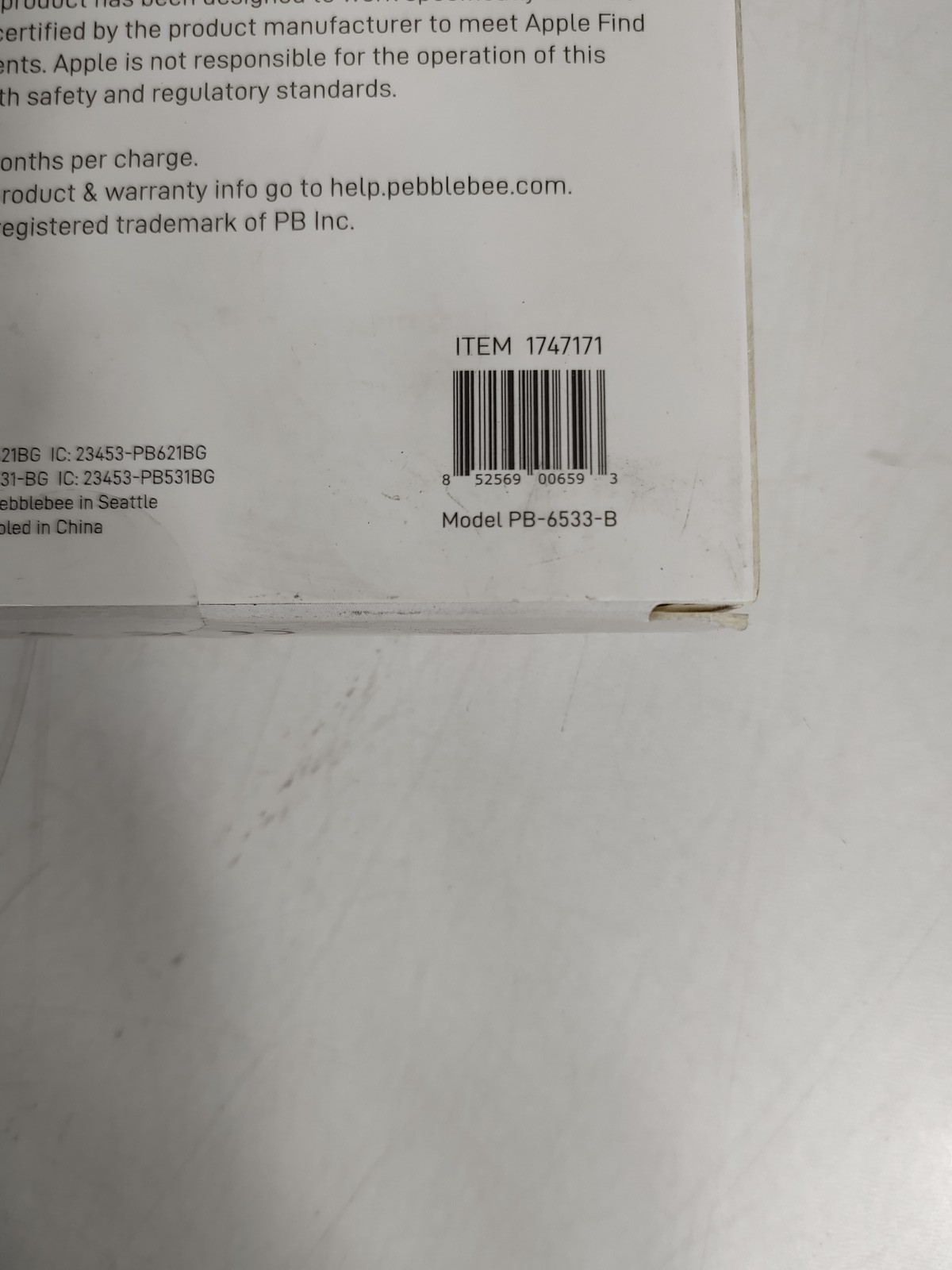 New Pebblebee PB-6533-B Essentials 3-Pack (2 Clip & 1 Card)