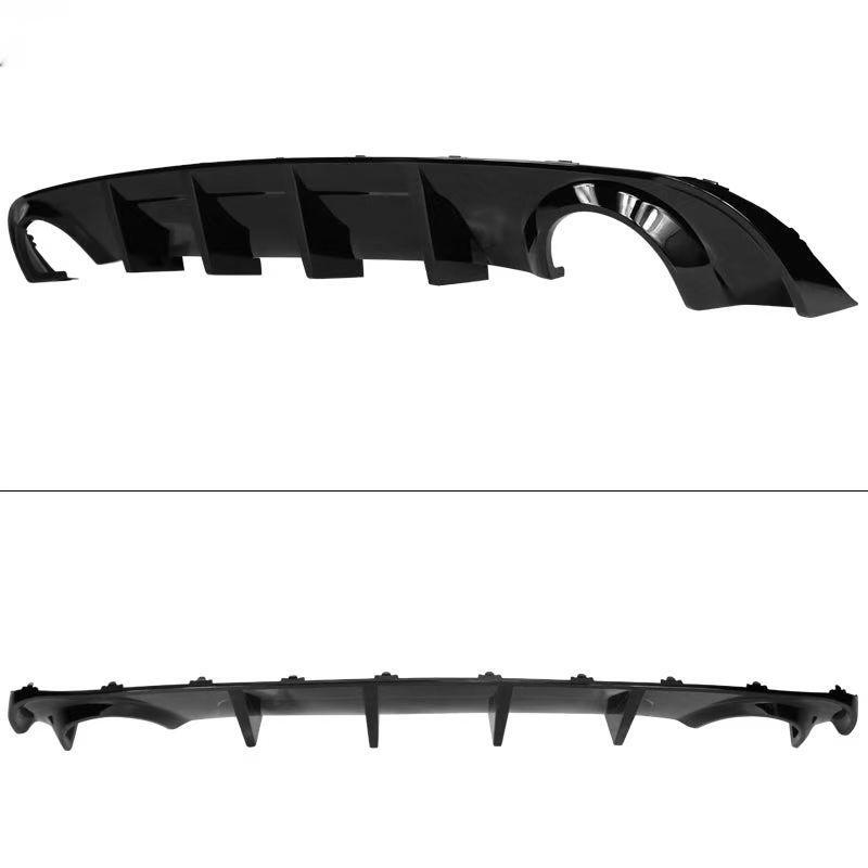 Rear Bumper Diffuser Lip Gloss Black For 2015-2023 Dodge Charger R/T SE SXT