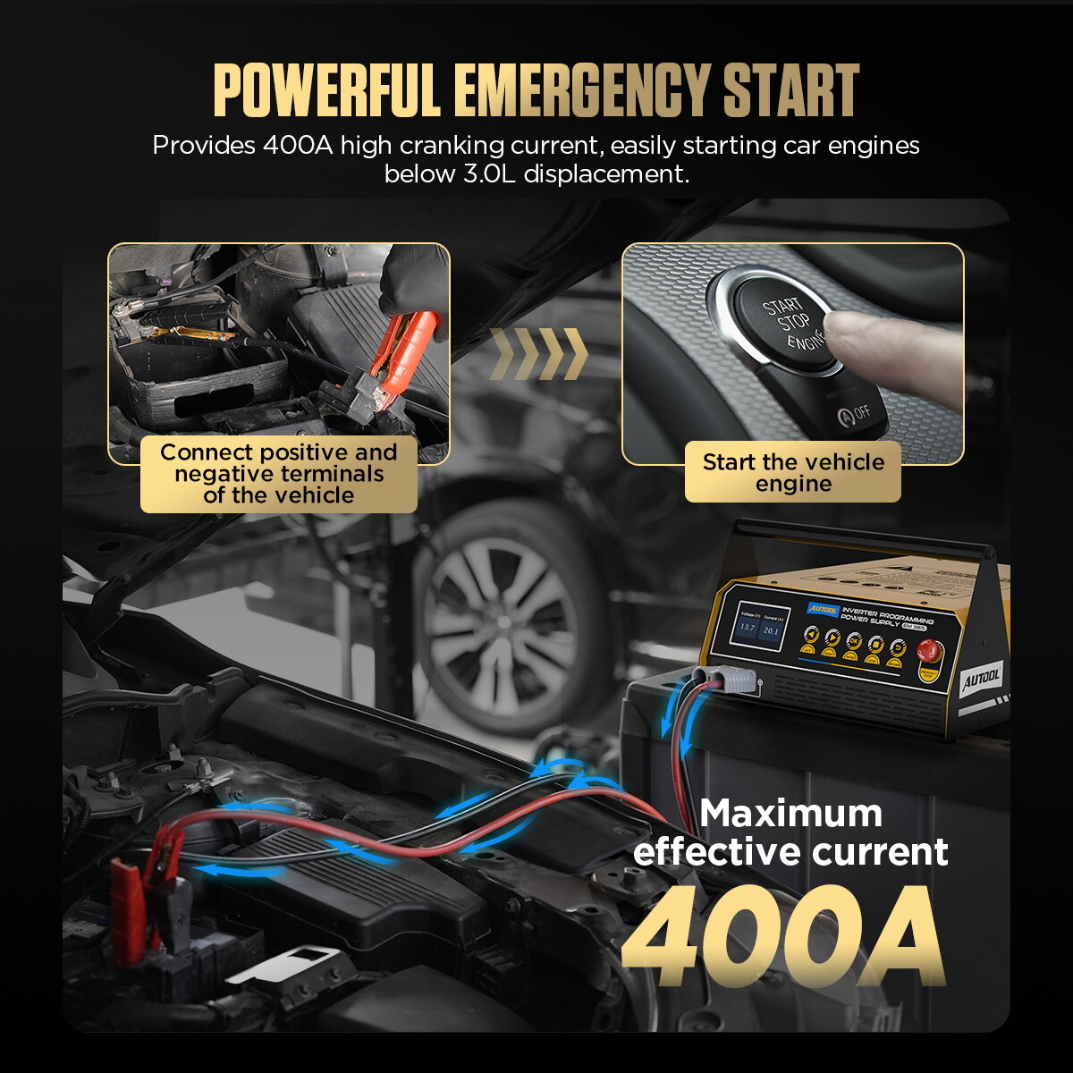 Auto ECU Reprogramming Power Supply Stabilizer Car Battery Charger Jump Starter