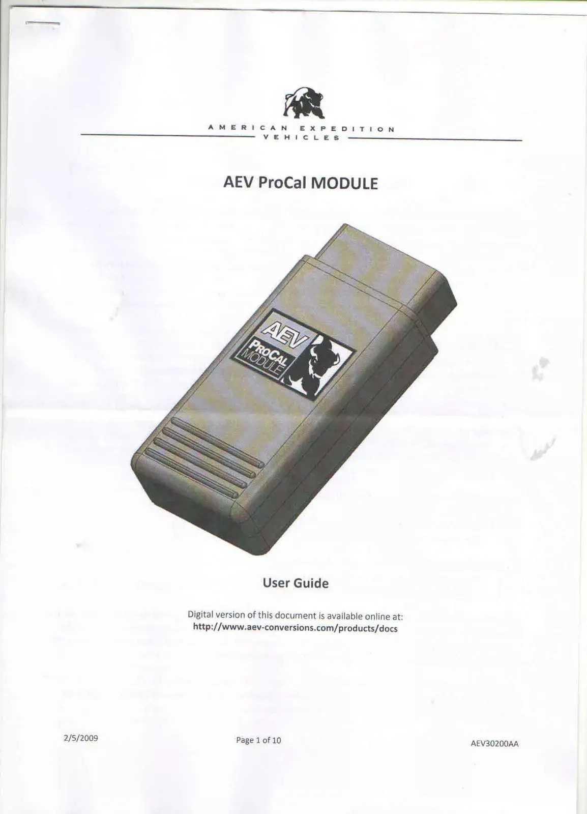 AEV Procal For Jeep Wrangler JK 07-18 AEV Procal Module detector new