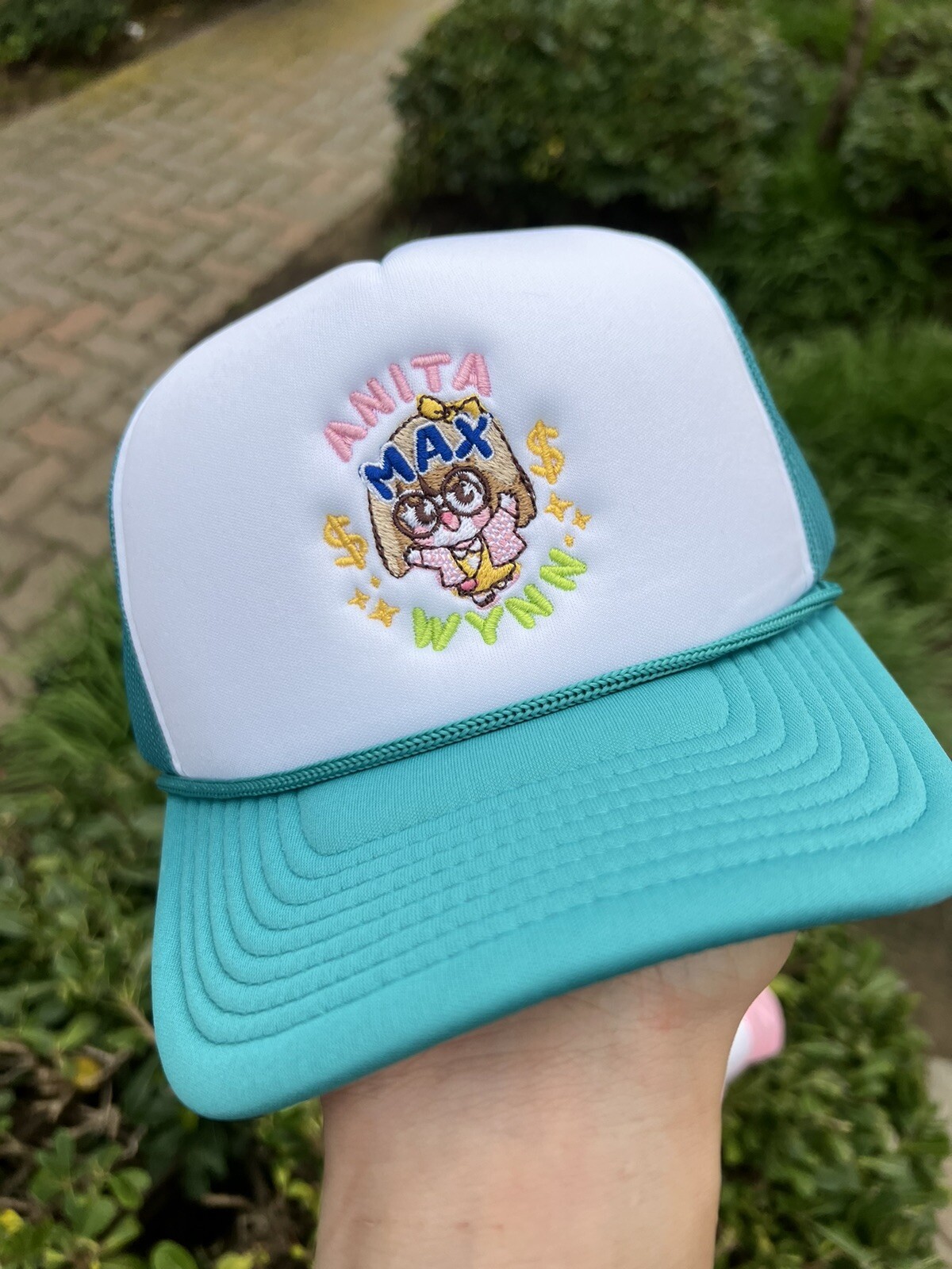 Anita Max Wynn Hat Turquoise One Size Seol Garcia Collab