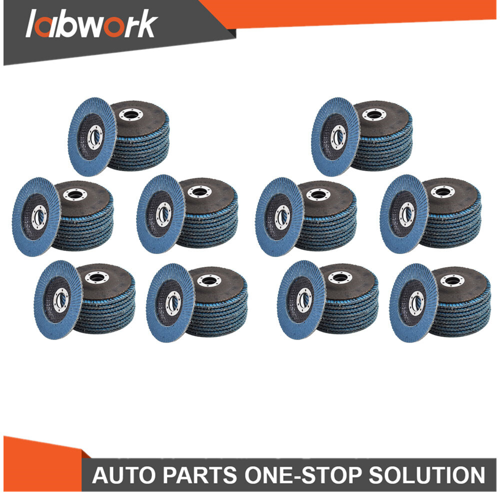 Labwork Premium Zirconia Flap Disc Sanding Grinding 100Pcs 4-1/2" X 7/8" 40 Grit