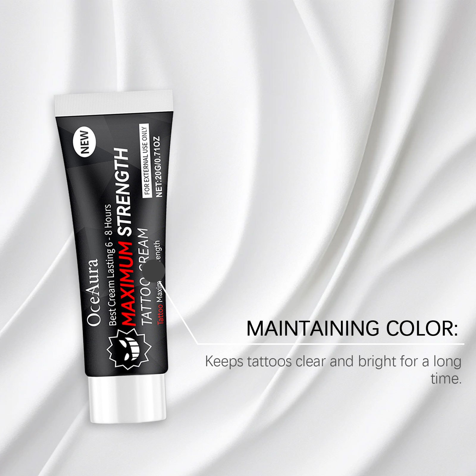 2PCS Tattoo Numibing Cream Gel 20g-Up to 6 Hours Extra Strength for Tattoos