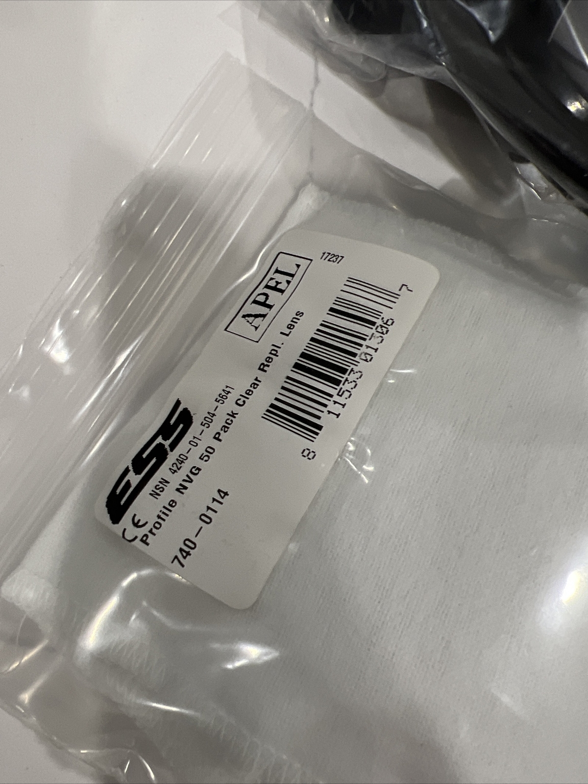 ESS Profile NVG Ballistic Goggles Black Replacement Frame & Clear Lens