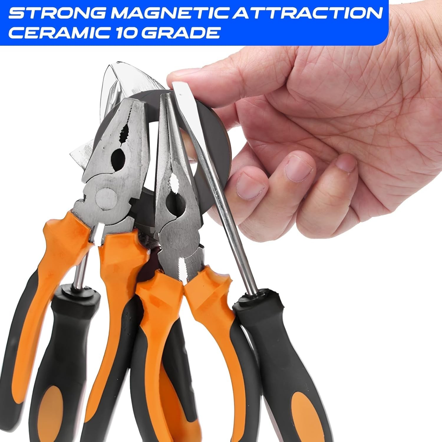 Large Magnet - Grade 10 Big Magnets Heavy Duty, OD60 x ID32 x 10mm Strong Round