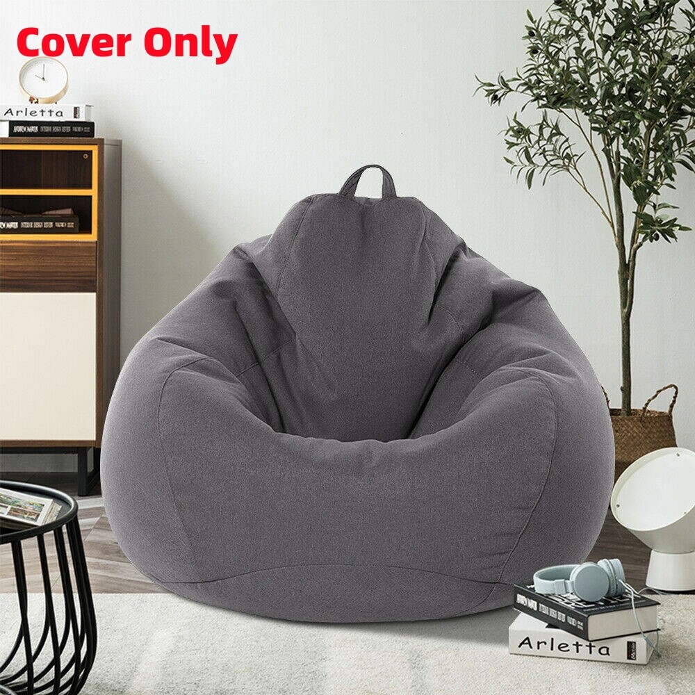 Large Bean Bag Chair Cover Indoor For Adults Kids Lazy Lounger Couch Sofa Cover