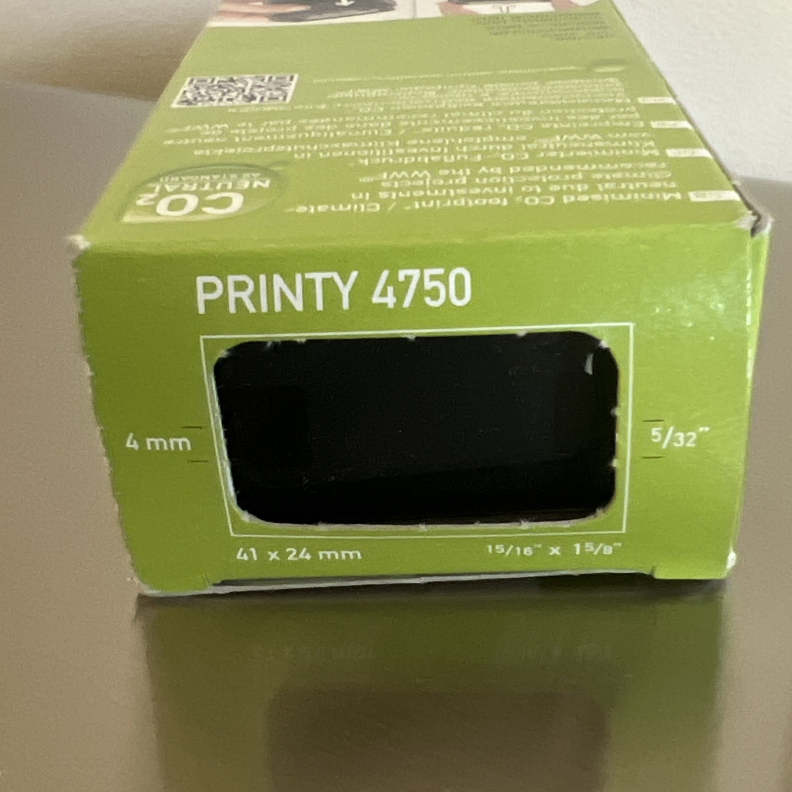 4750 Date Stamp with English Message Received