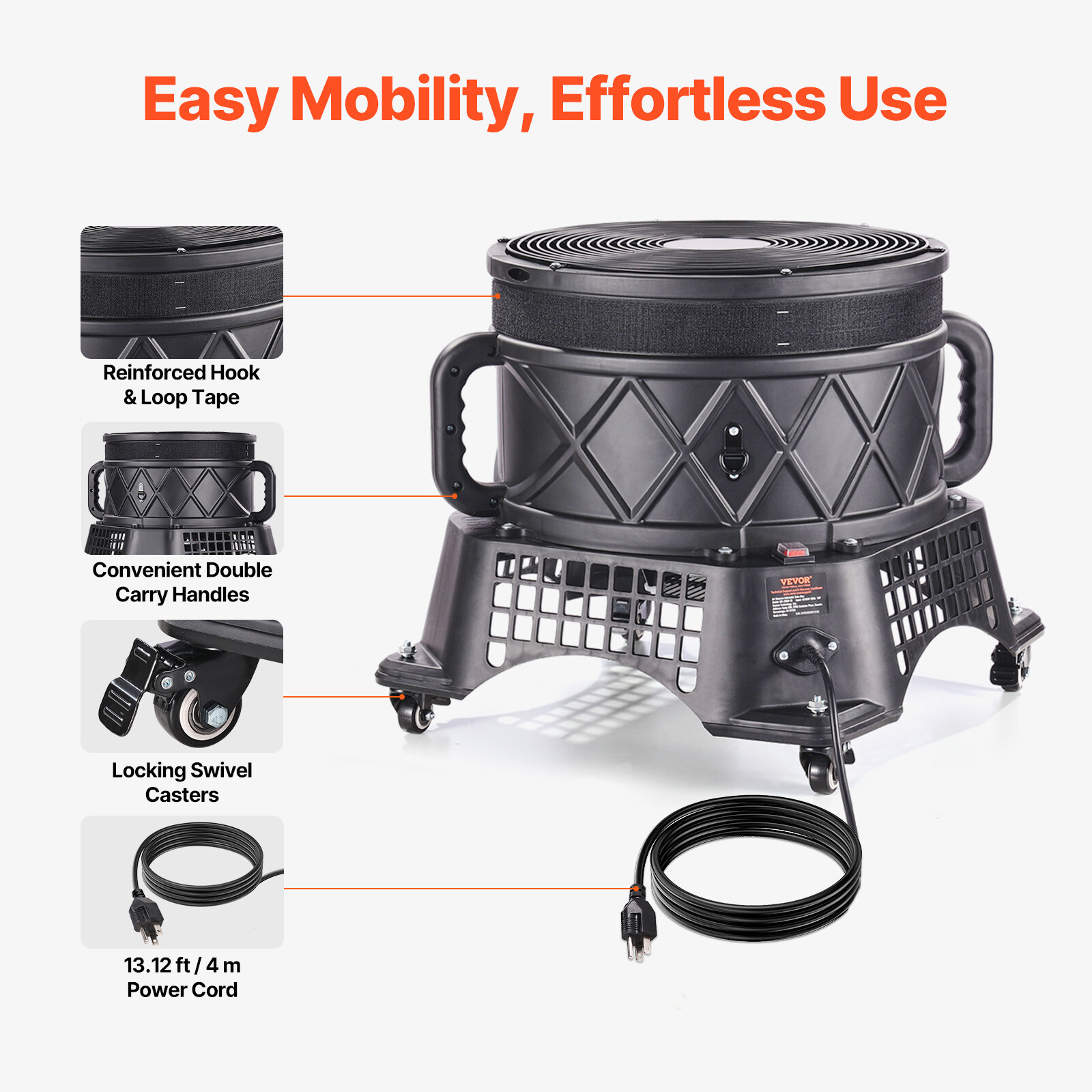 750W Electric Air Blower Fan Inflatable Dancer Wind Wavy Tube Man Puppet 1HP 18"