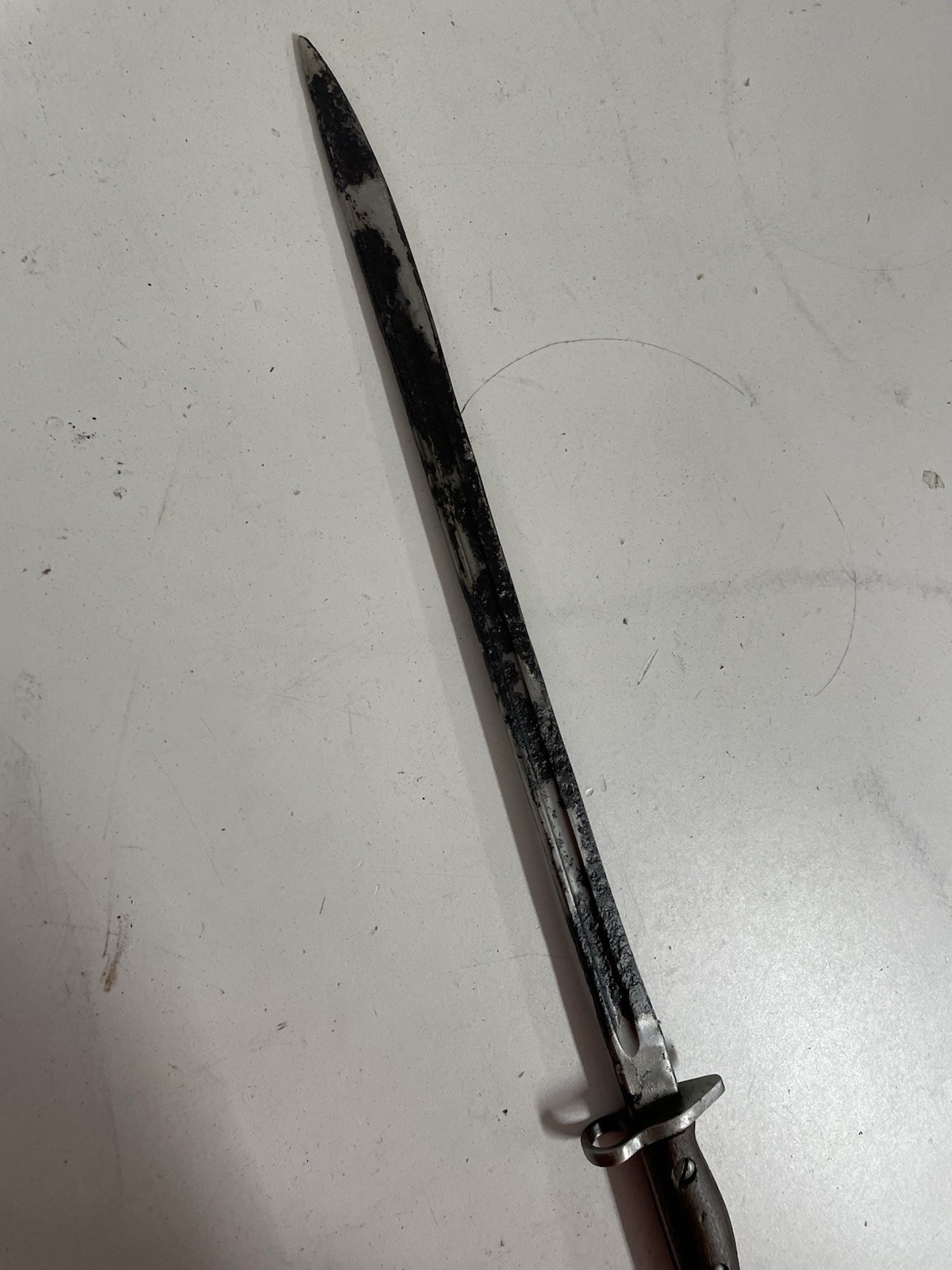 Original WWI British 1907 Enfield Bayonet Sanderson Marked NL