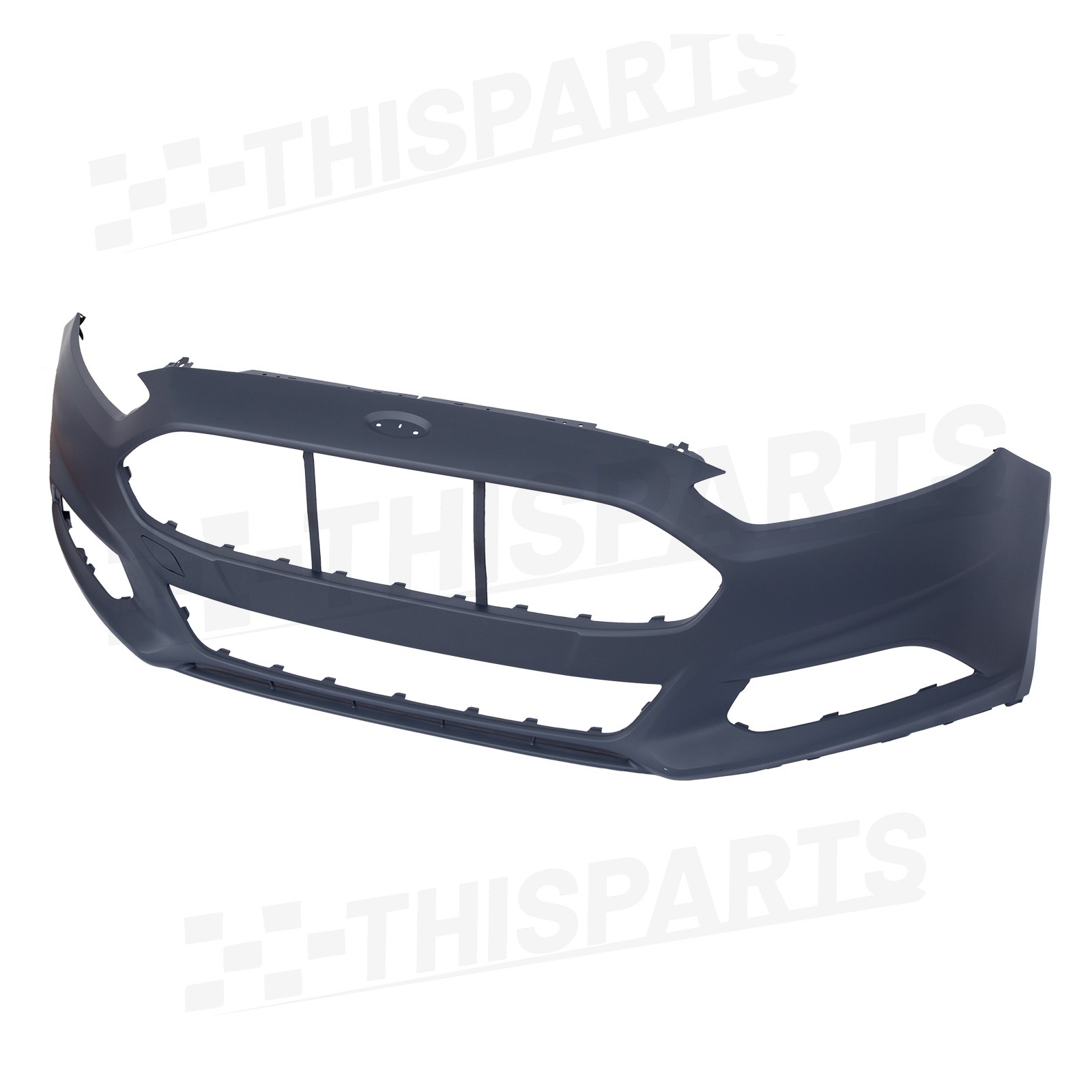 For 2013-2016 Ford Fusion Front Bumper Cover Grille Fog Light w/Chrome Molding