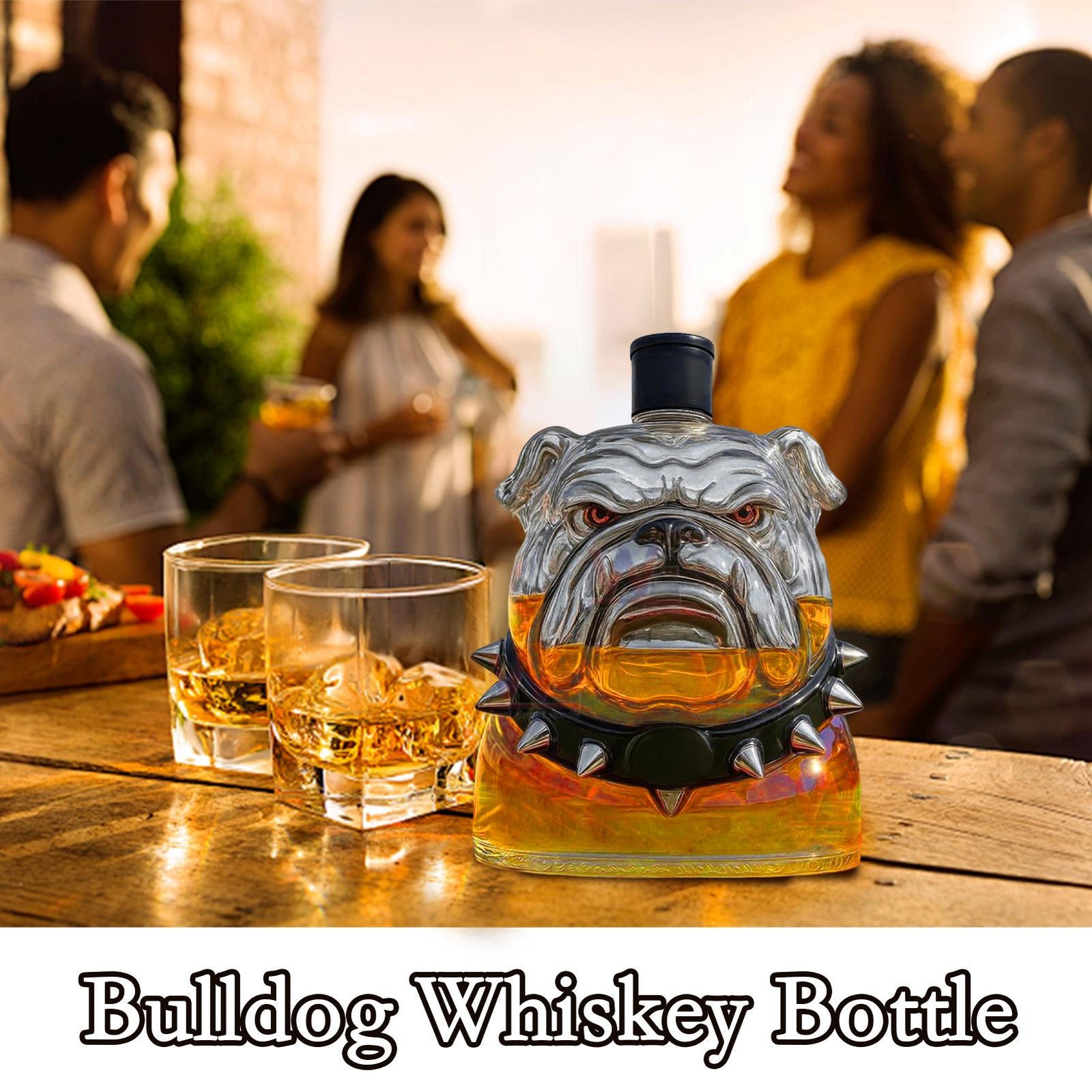 Wine Bottles Bulldog Whiskey Bottle Large Capacity Decanter Alcohol Well Made