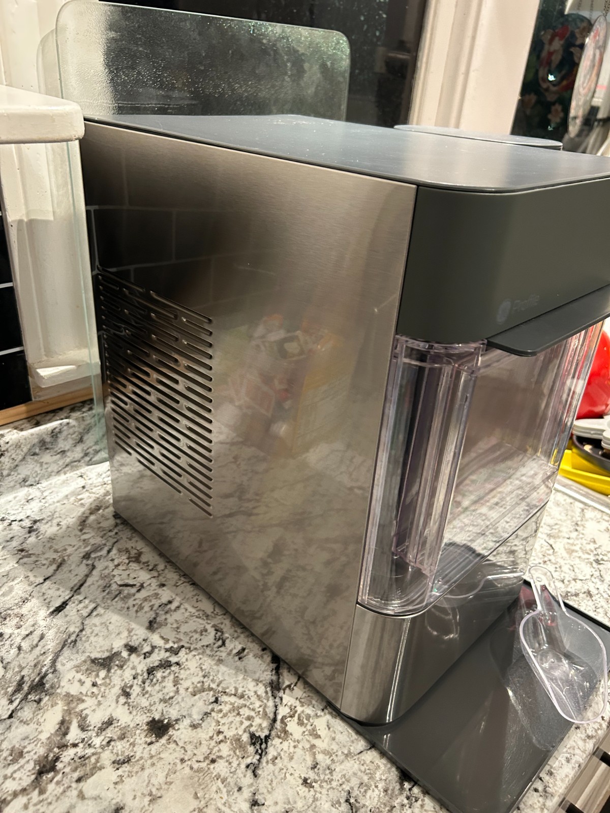 GE Profile Opal 2.0 Nugget Ice Maker with Side Tank, Scoop - Stainless Steel