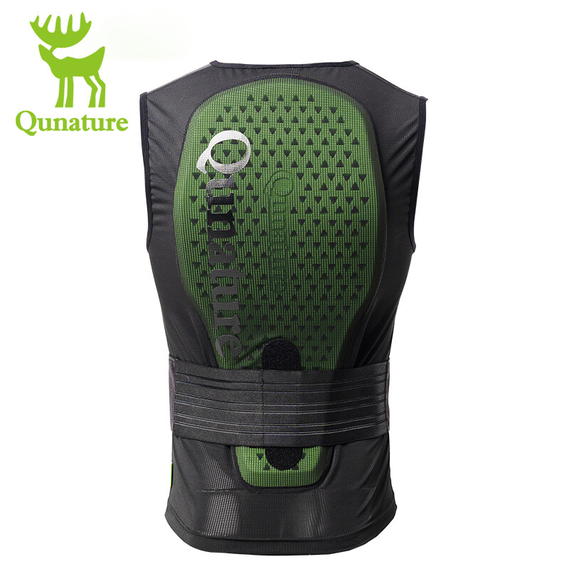 Qunature Back Spine Protector Ski Snowboard Padded Vest with Thick EVA Back Pad