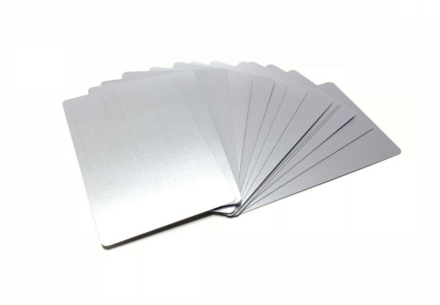 50 THICK 0.5mm Blank Metal Business Cards Anodized Aluminum, Laser & sublimation