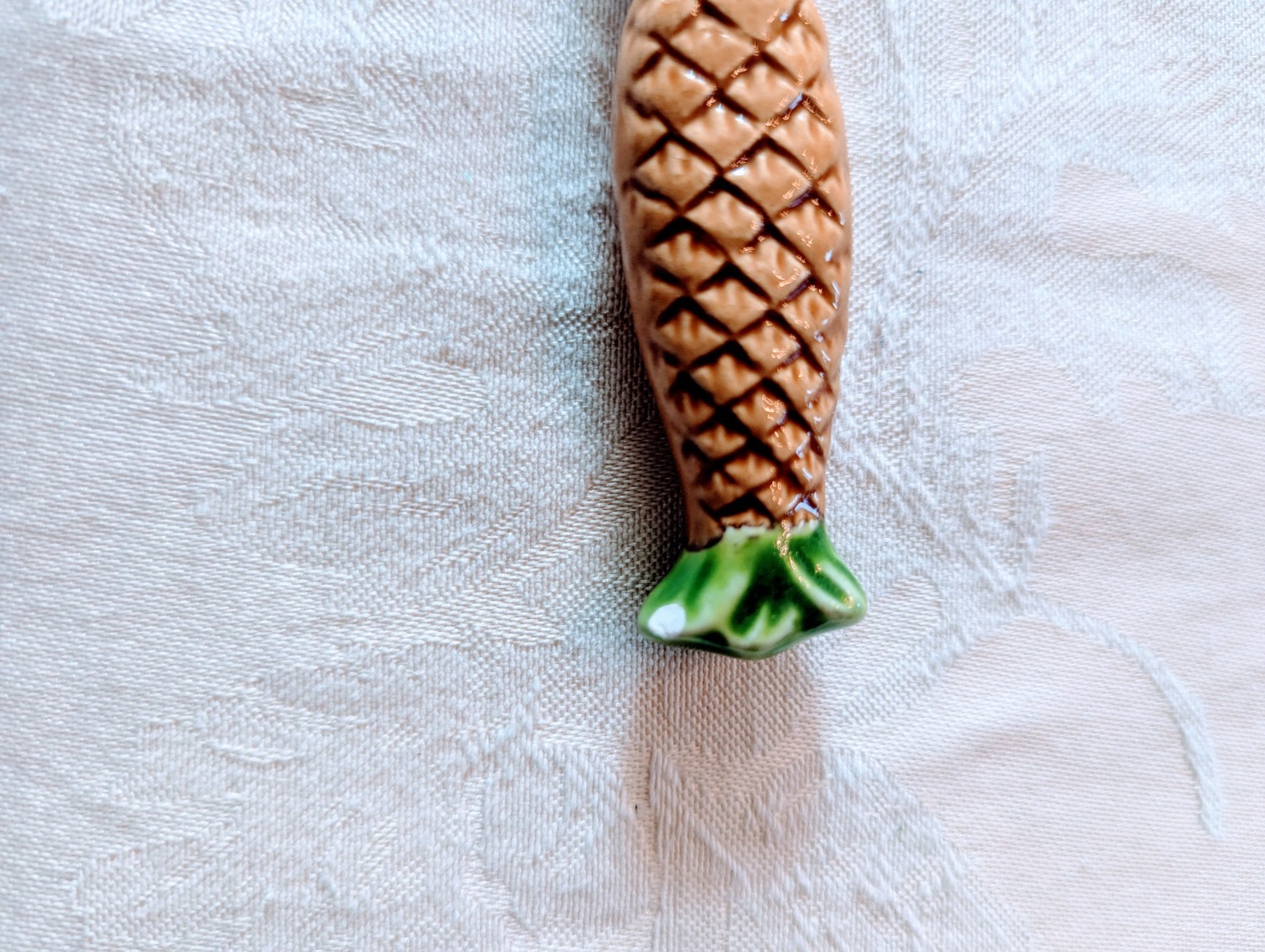 VTG Pineapple Ceramic Handle Butter Spreader Knife Japan Stainless Steel 4.5”