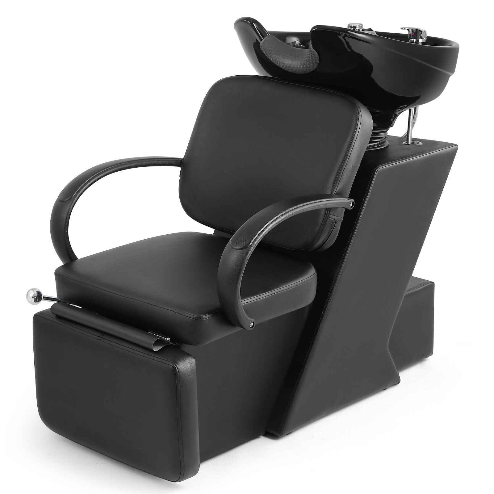 Artist Hand Backwash Barber Shampoo Chair Ceramic Bowl Sink Unit Salon Station