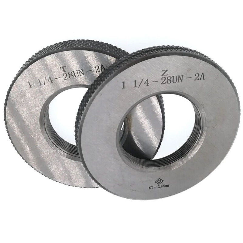 Thread Ring Gage 1" 1/4-28 UN 2A Thread Ring Gauge GO NOGO 1 1/4-28 UN 1Set