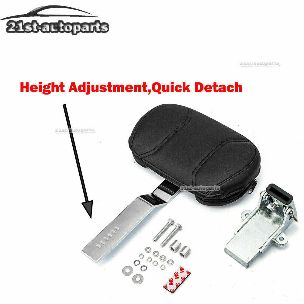 For 10-17 Victory Cross Country Tour Quick Release Plug In Driver Rider Backrest