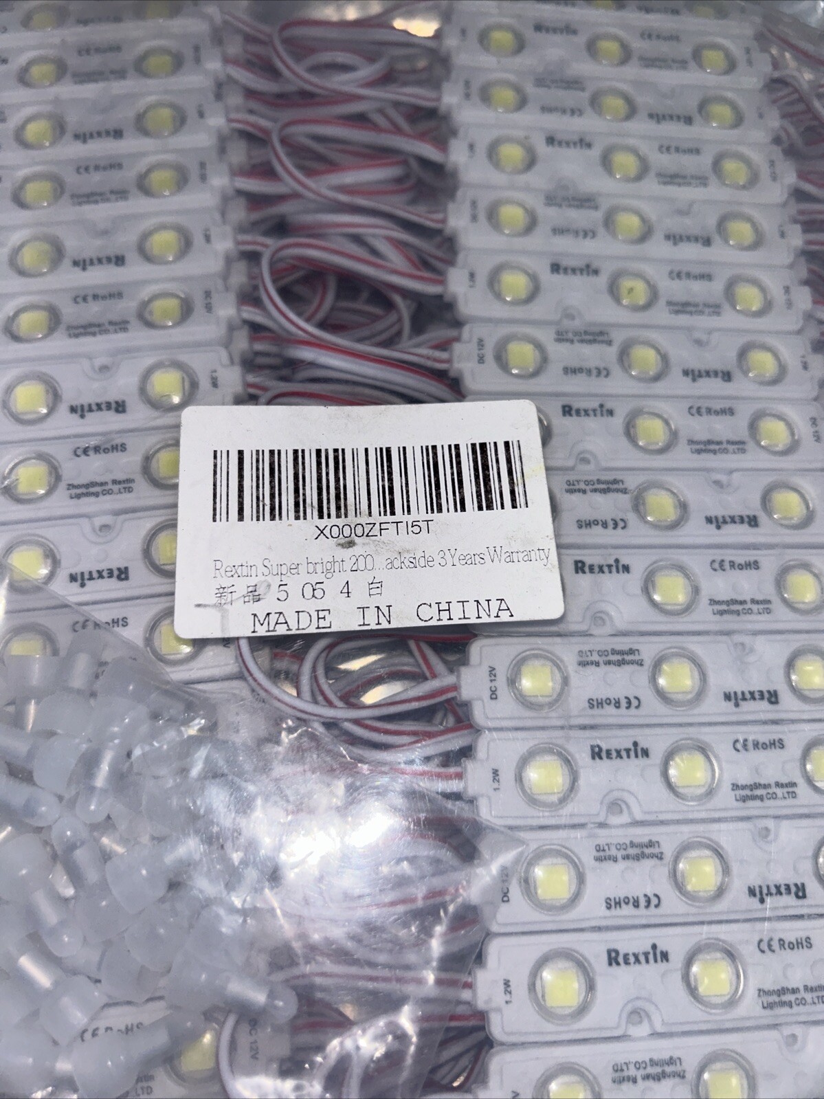 Rextin Super Bright 3 LED Module White Waterproof 200pcs