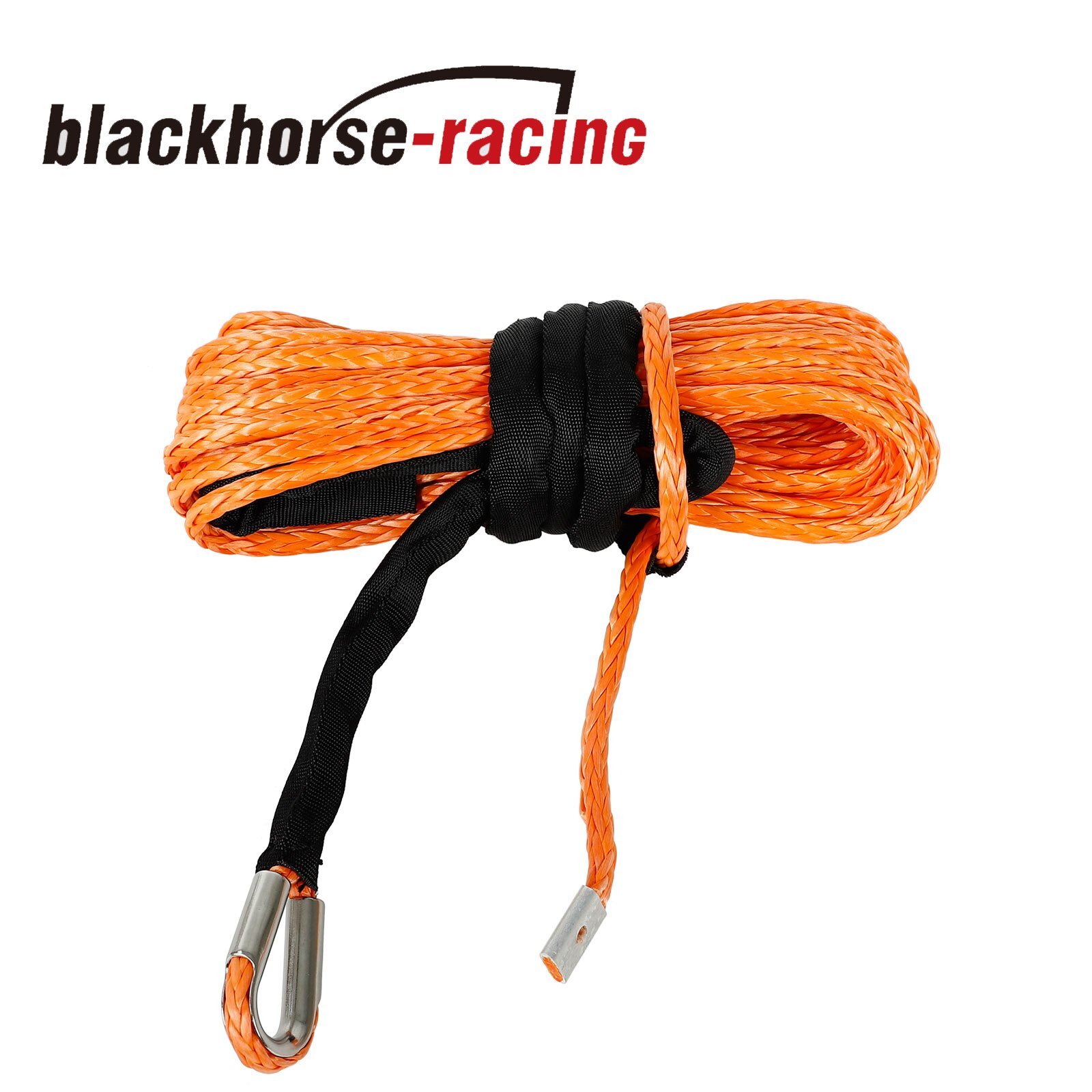 5/16" x 50' 20000 LB Capacity Synthetic Winch Rope Line Cable ATV UTV Orange