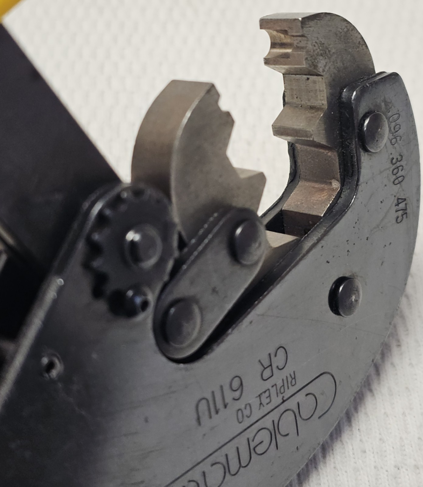 Vintage Ripley Co Cablematic CR 611U Hex Crimp Tool LN Lineman Bell System MINT