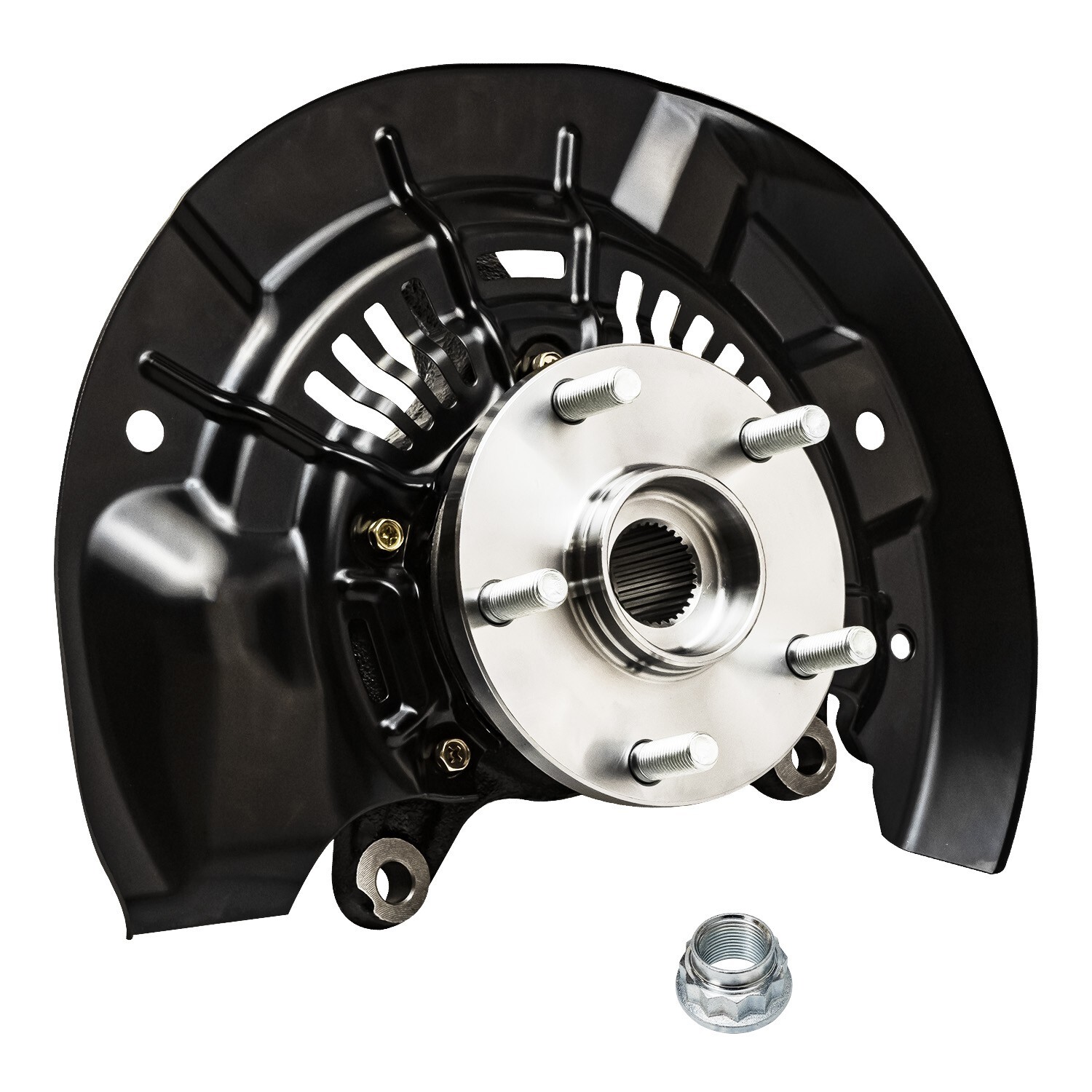 AWD Pair Front Steering Knuckles Wheel Hub Bearings for 2011-2017 Toyota Sienna