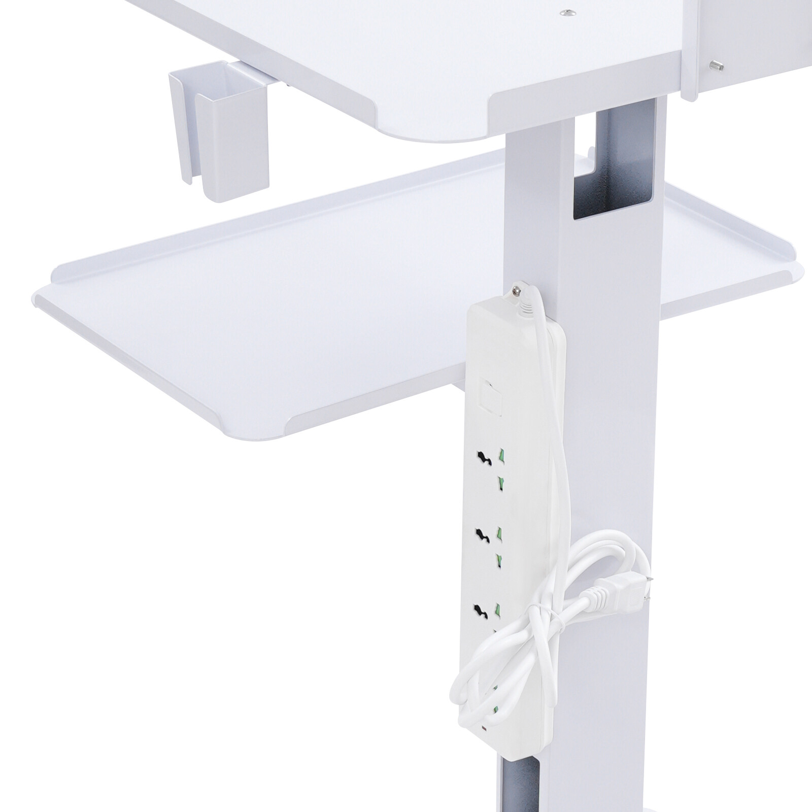 Adjustable Rolling Computer Cart for Home, Office & Medical Use