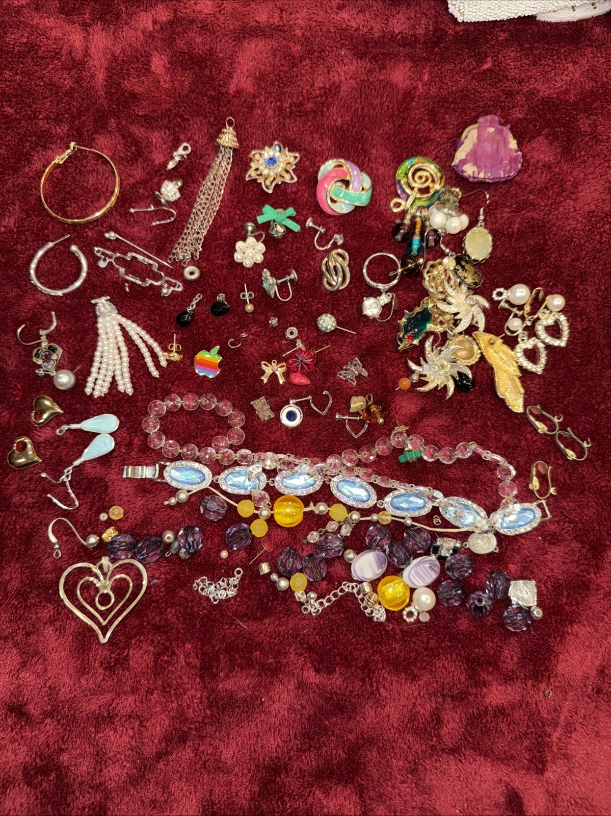 Broken / Mixed Small Lot Jewelry for Crafts Repurpose