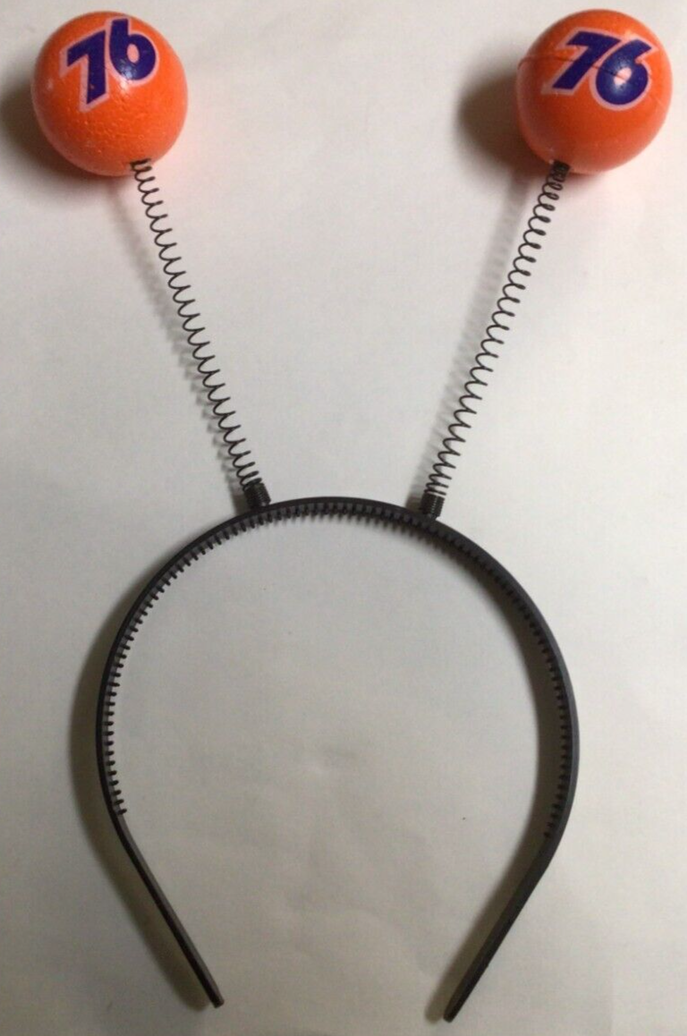 Union 76 Vtg Bouncing Antenna Ball Head Band Halloween Gas Station Promo 927A