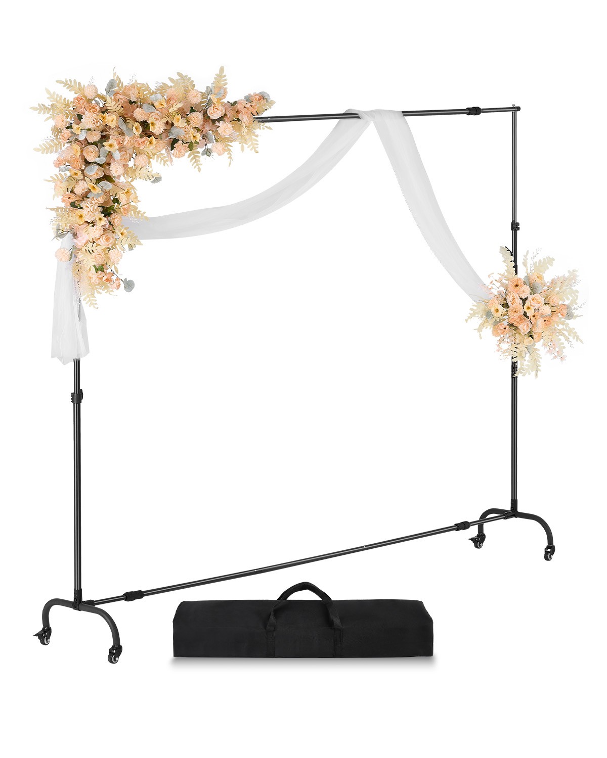 VEVOR Backdrop Stand Movable Stand Kit 7 x 10 ft for Party & Photo Video Studio