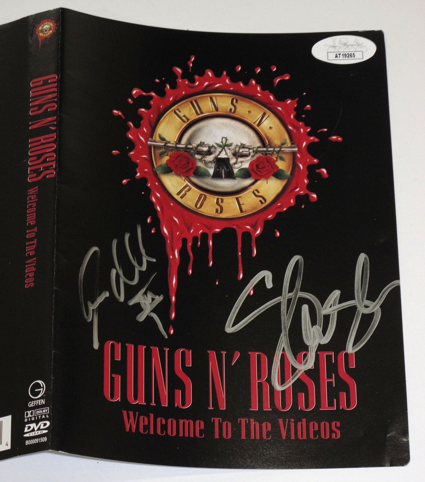 Slash & Steven Adler signed GNR "GUNS N' ROSES" DVD Welcome To Videos JSA COA