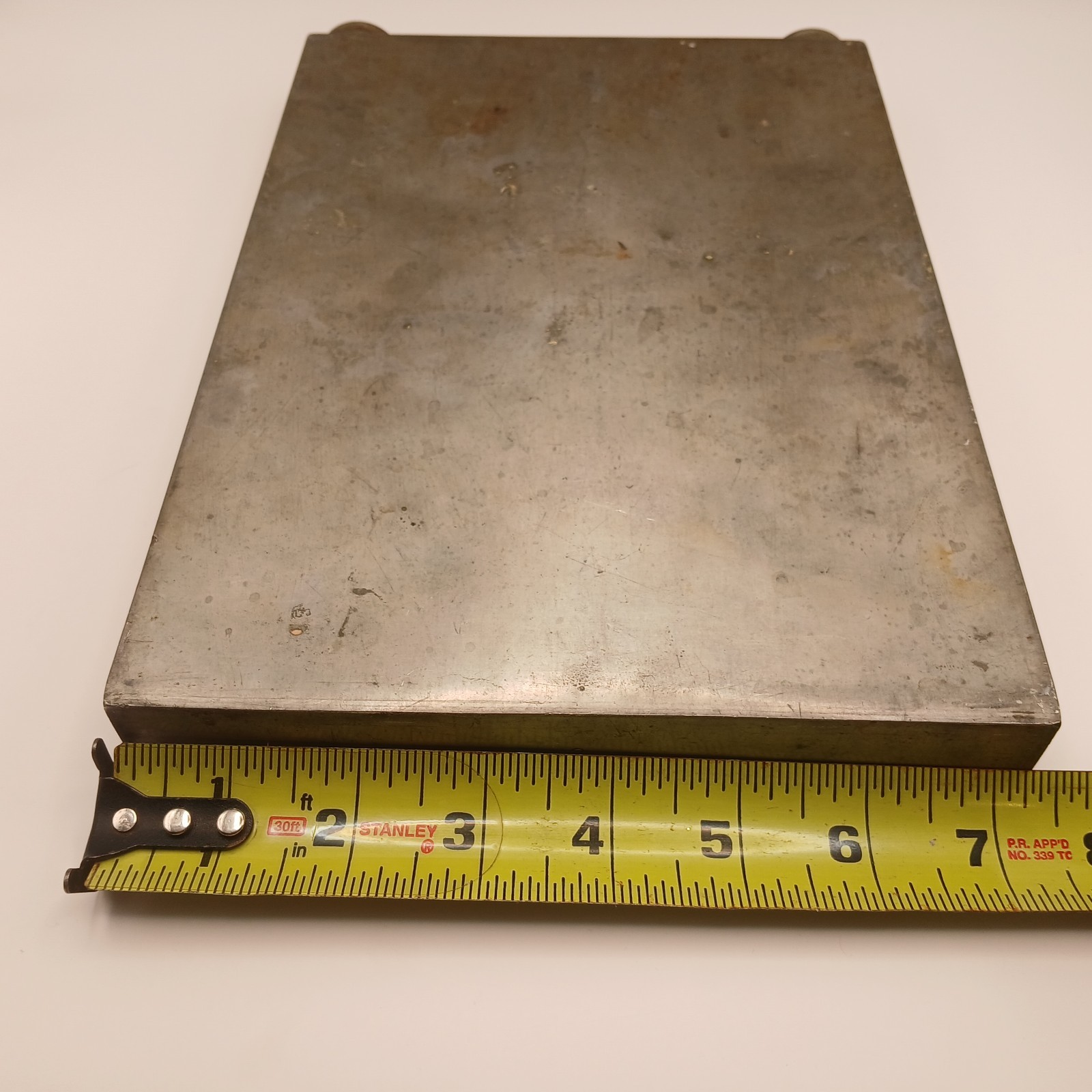 Early 1900s Abercrombie & Fitch Pewter Travel Slab Double Flask Rare Prohibition