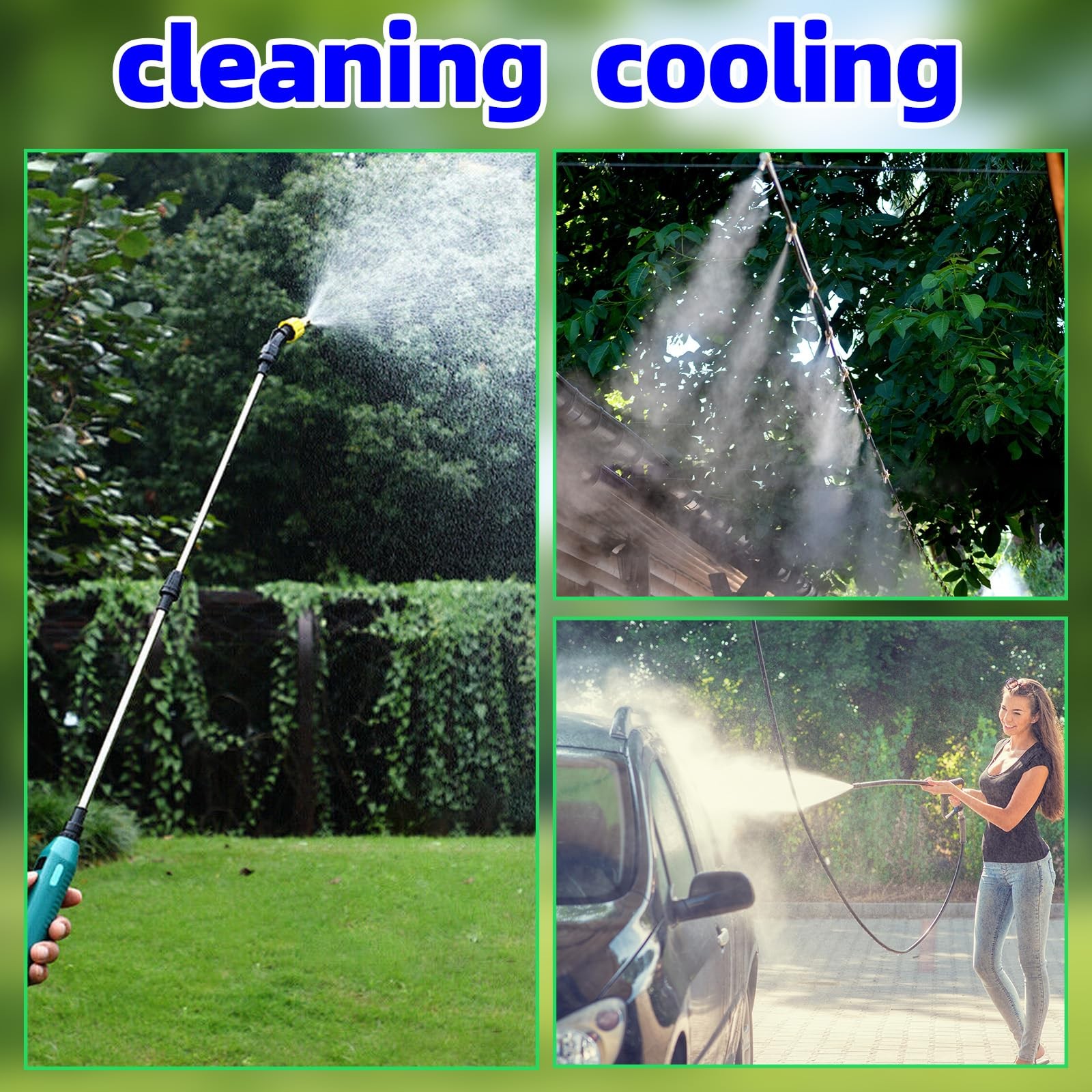 110°Flat Fan Spray Nozzles, 7PCS 0.1–0.6mm Sprayer Nozzle Small, Multicolor