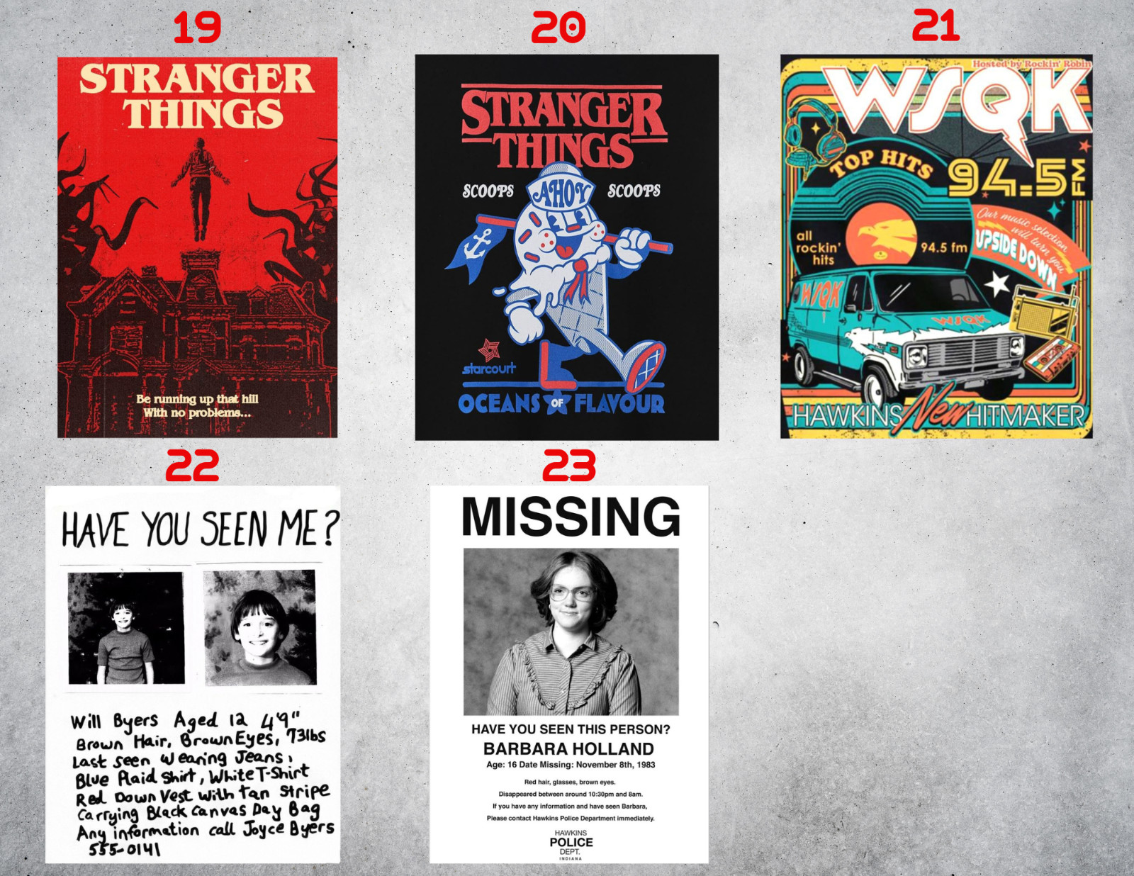 Stranger Things Wall Collage Poster Prints