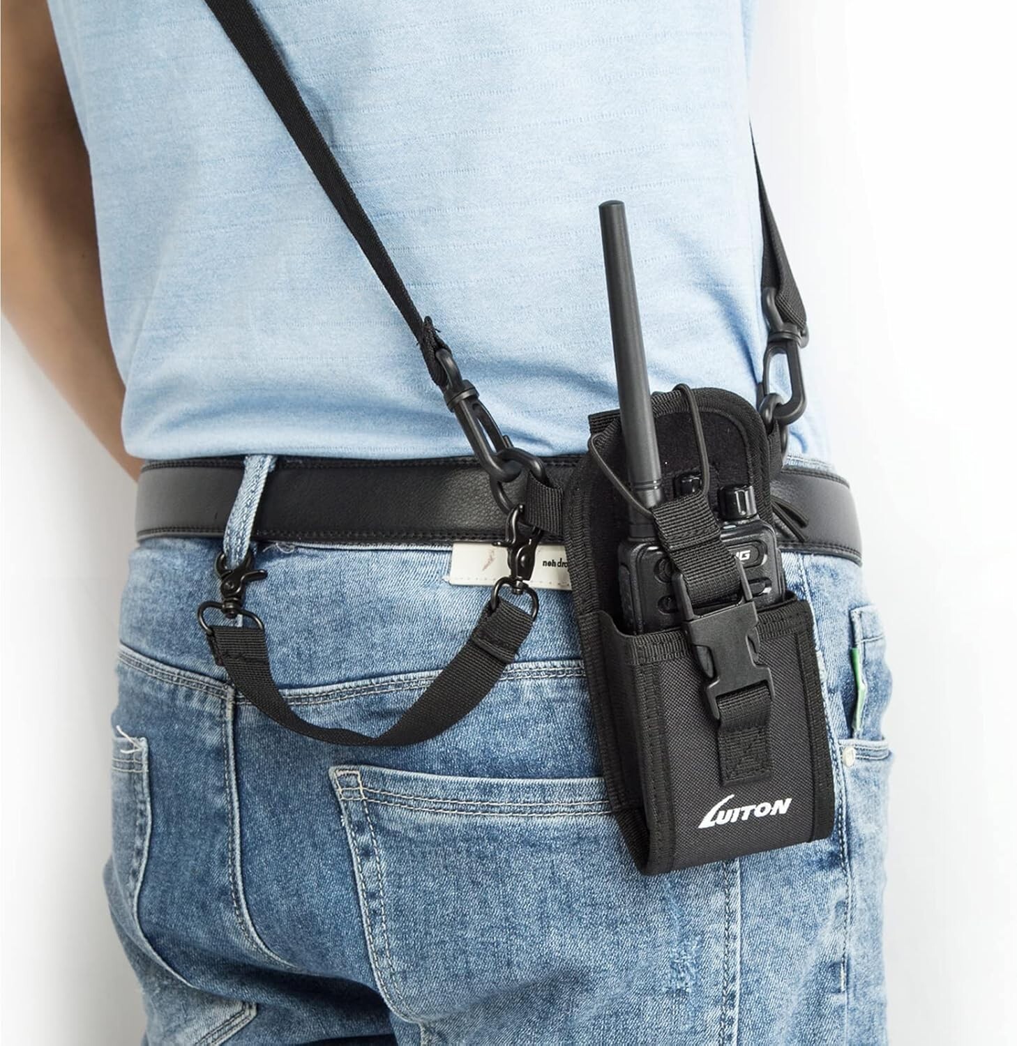 Radio Holster Radio Strap Firefighter EMS EMT Bundle Set Includes Anti-Sway S...