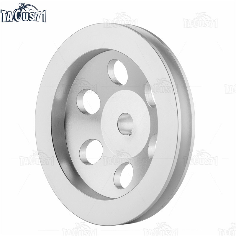 Billet 1V Power Steering Pump Pulley Key Way for SBC BBC Chevy Short Water Pump