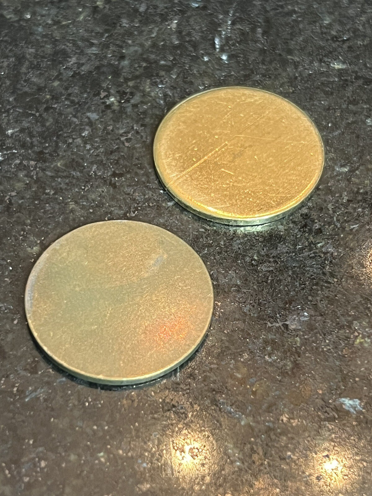 50 - 25mm X 1.7mm Round Blank Disc Raw Brass Stamping Tag Craft Jewelry Crafts